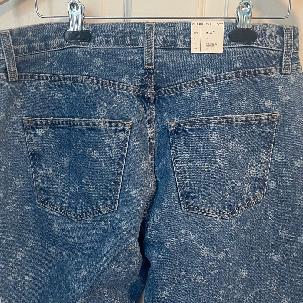 NWT Current Elliott Original Straight Mojave Viney Floral 32 Cottagecore Boho - Picture 9 of 13